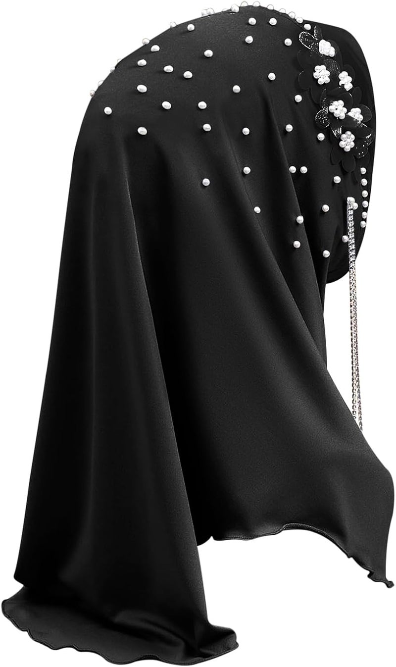 NICEYST Fashion Long Hijab Scarf for Women Girls Muslim Islamic Under Scarf Hat Long Hijabs Cap Instant Turbans Wrap - Image 2